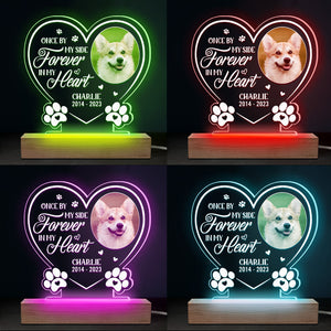 Custom Photo Your Wings Were Ready But Our Hearts Were Not - Memorial Personalized Custom Heart Shaped 3D LED Light - Sympathy Gift, Gift For Pet Owners, Pet Lovers