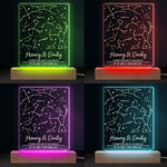 The Night We Met - Couple Personalized Custom Shaped 3D LED Light - Gift For Husband Wife, Anniversary
