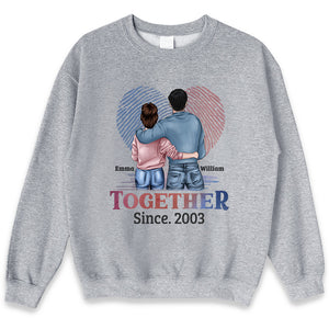 Together Since - Couple Personalized Custom Unisex T-shirt, Hoodie, Sweatshirt - Gift For Husband Wife, Anniversary