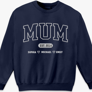 Mommy I Love You Forever & Always - Family Personalized Custom Unisex Embroidered T-shirt, Sweatshirt - Gift For Mom, Grandma