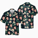 Custom Photo Some Call It Hawaii I Call It Paradise - Family Personalized Custom Face Unisex Hawaiian Shirt - Gift For Family Members, Pet Owners, Pet Lovers