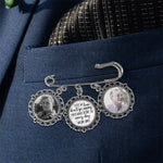 Custom Photo They Walk Beside Us Every Day - Memorial Personalized Custom Round Shaped Lapel Pin, Brooch - Sympathy Gift For Family Members