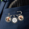 Custom Photo Not A Day Goes By That You Are Not Missed - Memorial Personalized Custom Round Shaped Lapel Pin, Brooch - Sympathy Gift For Family Members