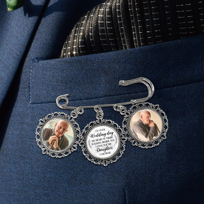 Custom Photo Not A Day Goes By That You Are Not Missed - Memorial Personalized Custom Round Shaped Lapel Pin, Brooch - Sympathy Gift For Family Members