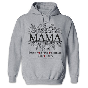 Blooming Love You, Mom - Family Personalized Custom Unisex T-shirt, Hoodie, Sweatshirt - Gift For Mom, Grandma