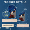 If Kisses Were Stars, I Would Give You The Sky - Couple Personalized Custom Heart Shaped 3D LED Light - Gift For Husband Wife, Anniversary