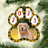 Christmas Is Coming - Personalized Custom Paw Shaped Wood Christmas Ornament