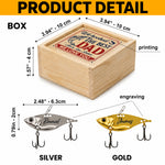 Custom Fishing Lure - Personalized Father's Day Fishing Gifts For Fisherman, Dad, Grandpa - Hooked On Fishing Life