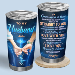 Once Upon A Time Forever & Always - Couple Personalized Custom Tumbler - Gift For Husband Wife, Anniversary