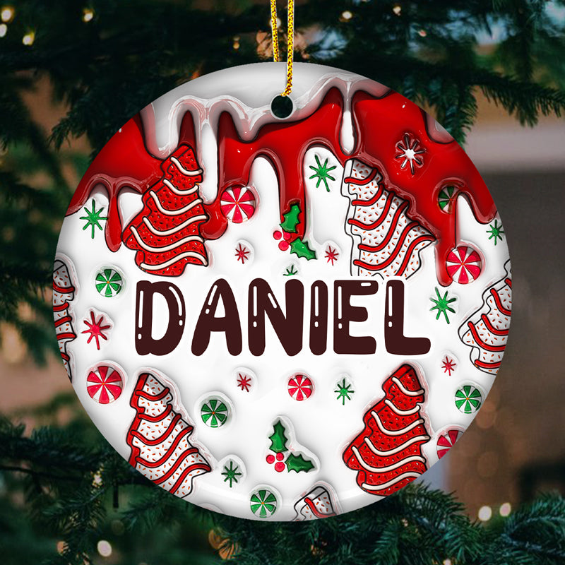 Christmas Is The Day That Holds All Time Together - Family Personalized Custom Ornament - Ceramic Round Shaped - Christmas Gift For Family Members