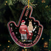 Love At First Swipe - Couple Personalized Custom Ornament - Acrylic Custom Shaped - Christmas Gift For Husband Wife, Anniversary