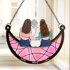L'amour entre une mère et sa fille est éternel - Attrape-soleil personnalisé pour fenêtre - Fête des Mères, cadeau pour maman