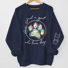 A Girl Who Loves Dogs - Dog & Cat Personalized Custom Unisex Sweatshirt With Design On Sleeve - Gift For Pet Owners, Pet Lovers