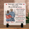 I Love You And Will Love You Until I Die - Couple Personalized Custom Square Shaped Stone With Stand - Gift For Husband Wife, Anniversary