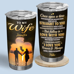Never Forget How Special You Are To Me - Couple Personalized Custom Tumbler - Gift For Husband Wife, Anniversary