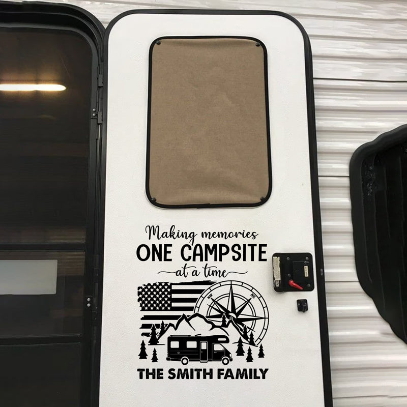 This Is Us Our Life Our Trailer - Camping Personalized Custom RV Decal - Gift For Camping Lovers