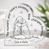 You're Forever In My Heart - Memorial Personalized Custom Heart Shaped Acrylic Plaque - Sympathy Gift, Gift For Pet Owners, Pet Lovers