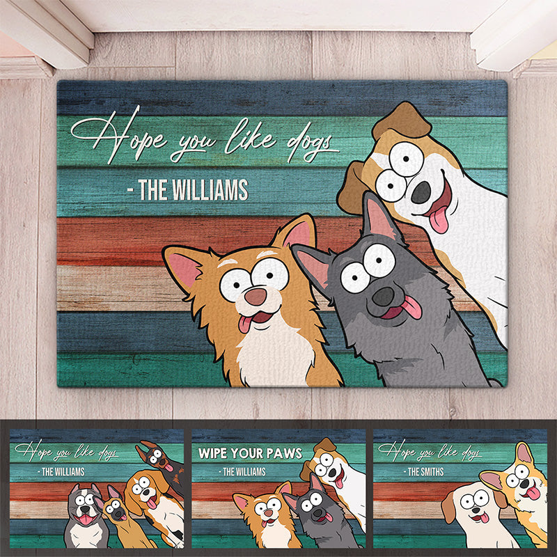 Wipe Your Paws - Dog Personalized Custom Home Decor Decorative Mat - Gift For Pet Owners, Pet Lovers