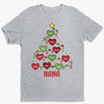 Grandma And Kids Christmas Heart Tree - Family Personalized Custom Unisex T-shirt, Hoodie, Sweatshirt - Christmas Gift For Mom, Grandma