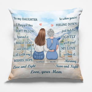 Ma fille est tout pour moi - Coussin personnalisé pour la famille - Cadeau d'anniversaire de maman