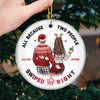 My Breath My Life My Everything - Couple Personalized Custom Ornament - Ceramic Round Shaped - Christmas Gift For Husband Wife, Anniversary