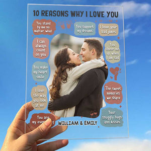 Custom Photo Your Snuggly Hugs And Kisses - Couple Personalized Custom Rectangle Shaped Acrylic Plaque - Gift For Husband Wife, Anniversary