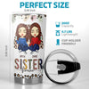 We'll Be Friends Till We're Old And Senile - Bestie Personalized Custom Tumbler - Christmas Gift For Best Friends, BFF, Sisters