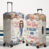 Not All Those Who Wander Are Lost - Travel Personalized Custom Luggage Cover - Holiday Vacation Gift, Gift For Adventure Travel Lovers