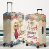 Let's Go Everywhere - Travel Personalized Custom Luggage Cover - Holiday Vacation Gift, Gift For Adventure Travel Lovers
