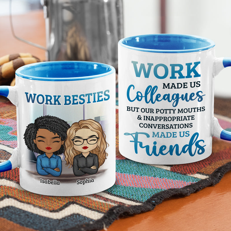 You're My Favorite Coworker - Coworker Personalized Custom Accent Mug - Gift For Coworkers, Work Friends, Colleagues