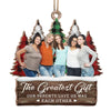Sisters Custom Photo Warm Winter Wishes - Family Personalized Custom Ornament - Wood Custom Shaped - Christmas Gift For Siblings, Brothers, Sisters, Cousins, Friends