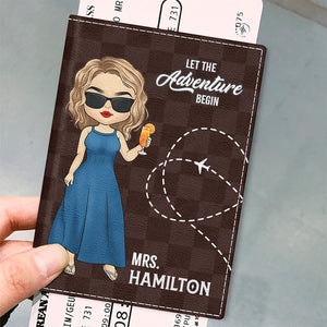 Together We Can Go Anywhere - Travel Personalized Passport Cover, Passport Holder - Gift For Couples, Husband Wife, Travel Lovers