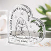 You're Forever In My Heart - Memorial Personalized Custom Heart Shaped Acrylic Plaque - Sympathy Gift, Gift For Pet Owners, Pet Lovers