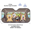 Dog's Trip - Dog Personalized Custom Auto Windshield Sunshade, Car Window Protector - Gift For Pet Owners, Pet Lovers