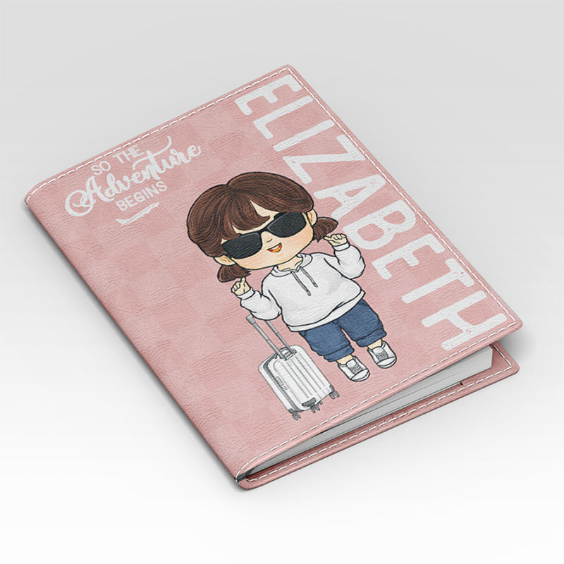 Travel Is My Therapy - Travel Personalized Custom Passport Cover, Passport Holder - Holiday Vacation Gift, Gift For Adventure Travel Lovers