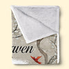 Custom Photo Loving You Forever - Memorial Personalized Custom Blanket - Christmas Gift, Sympathy Gift For Family Members