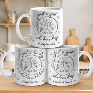Just A Girl Who Loves Dogs - Dog Personalized Custom 3D Inflated Effect Printed Mug - Gift For Pet Owners, Pet Lovers