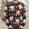 Custom Photo Messy And Bright - Family Personalized Custom Ugly Sweatshirt - Unisex Wool Jumper - Christmas Gift For Family Members