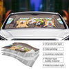 Dog's Trip - Dog Personalized Custom Auto Windshield Sunshade, Car Window Protector - Gift For Pet Owners, Pet Lovers
