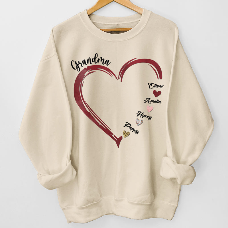 The Best Grandma In The World - Family Personalized Custom Unisex T-shirt, Hoodie, Sweatshirt - Mother's Day, Birthday Gift For Grandma