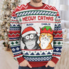 Here Comes Santa Paws - Dog & Cat Personalized Custom Ugly Sweatshirt - Unisex Wool Jumper - Christmas Gift For Pet Owners, Pet Lovers