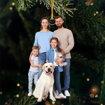Custom Photo Upload Ornaments Embrace The Joy - Family Personalized Custom Ornament - Acrylic Custom Shaped - Christmas Gift For Family Members