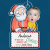 Baby Kid Custom Photo Santa's Nice List - Family Personalized Custom Ornament - Acrylic Custom Shaped - Christmas Gift For Baby Kids, Newborn Baby