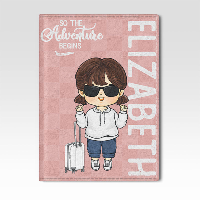 Travel Is My Therapy - Travel Personalized Custom Passport Cover, Passport Holder - Holiday Vacation Gift, Gift For Adventure Travel Lovers