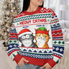 Here Comes Santa Paws - Dog & Cat Personalized Custom Ugly Sweatshirt - Unisex Wool Jumper - Christmas Gift For Pet Owners, Pet Lovers