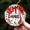 Christmas Is The Day That Holds All Time Together - Family Personalized Custom Ornament - Ceramic Round Shaped - Christmas Gift For Family Members