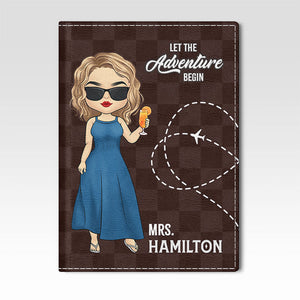 Together We Can Go Anywhere - Travel Personalized Passport Cover, Passport Holder - Gift For Couples, Husband Wife, Travel Lovers