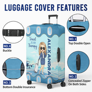 Summer Is Calling And I Must Go - Travel Personalized Custom Luggage Cover - Holiday Vacation Gift, Gift For Adventure Travel Lovers