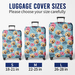 Custom Photo Pets Are Paw-Some Companions - Dog & Cat Personalized Custom Luggage Cover - Holiday Vacation Gift, Gift For Adventure Travel Lovers, Pet Owners, Pet Lovers