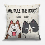 We're The Trouble - Cat Personalized Custom Pillow - Gift For Pet Owners, Pet Lovers